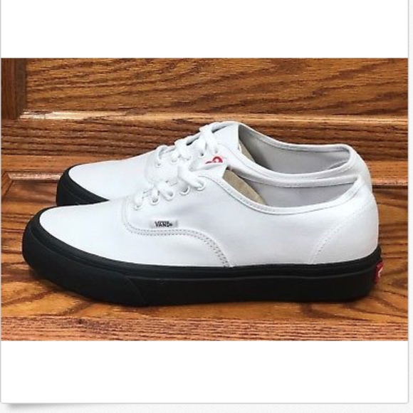 Vans Other - Vans Authentic Black Outsole True White Men Shoes
